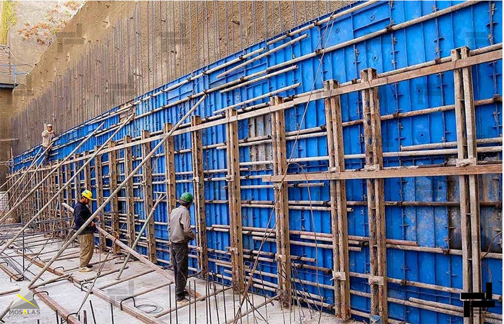 رواداری مجاز قالببندی تیر، ستون، دیوار و سقف